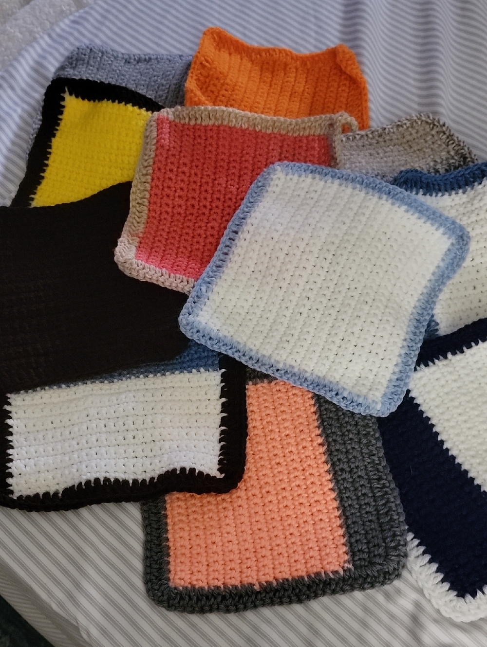 Handmade Crocheted Kitchen Dishcloths - Assorted Colors